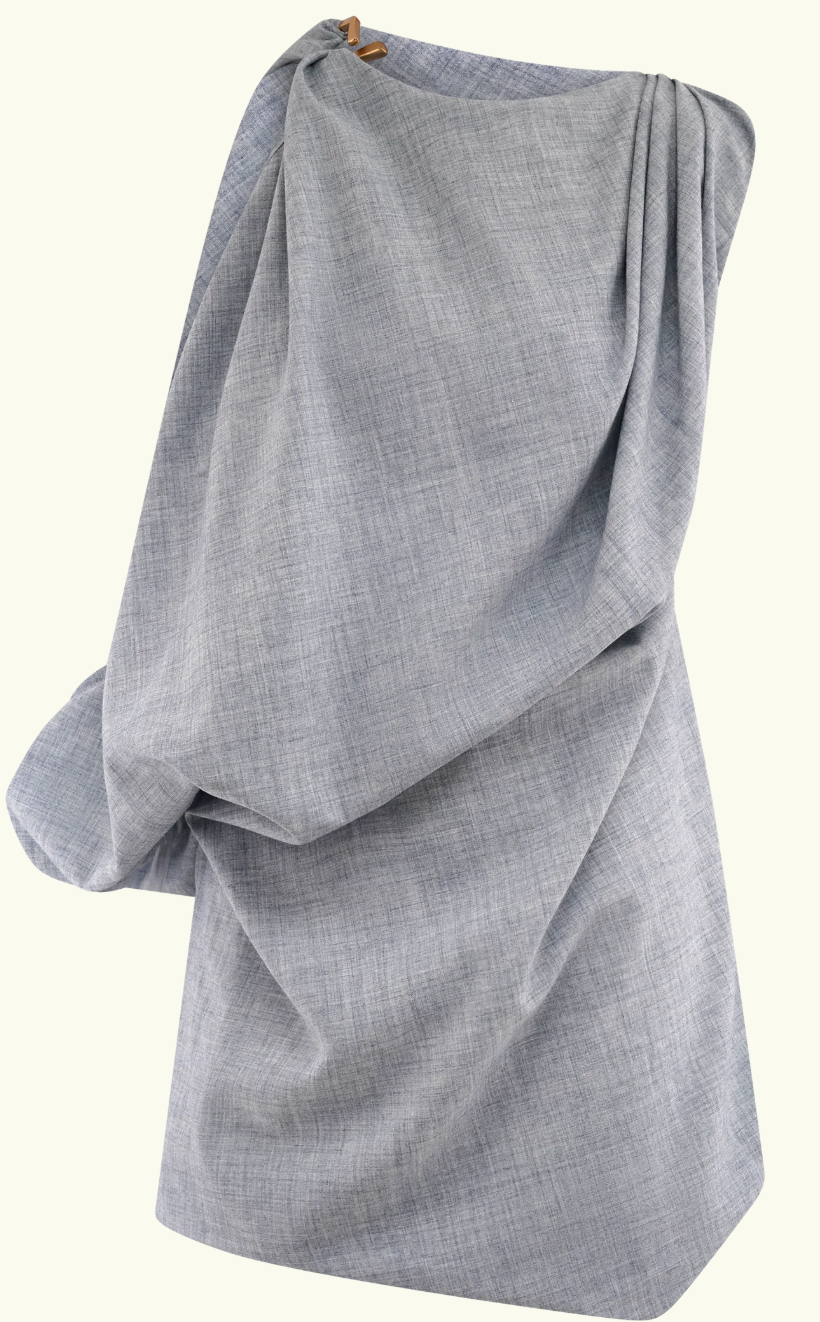 Draped Mini Dress