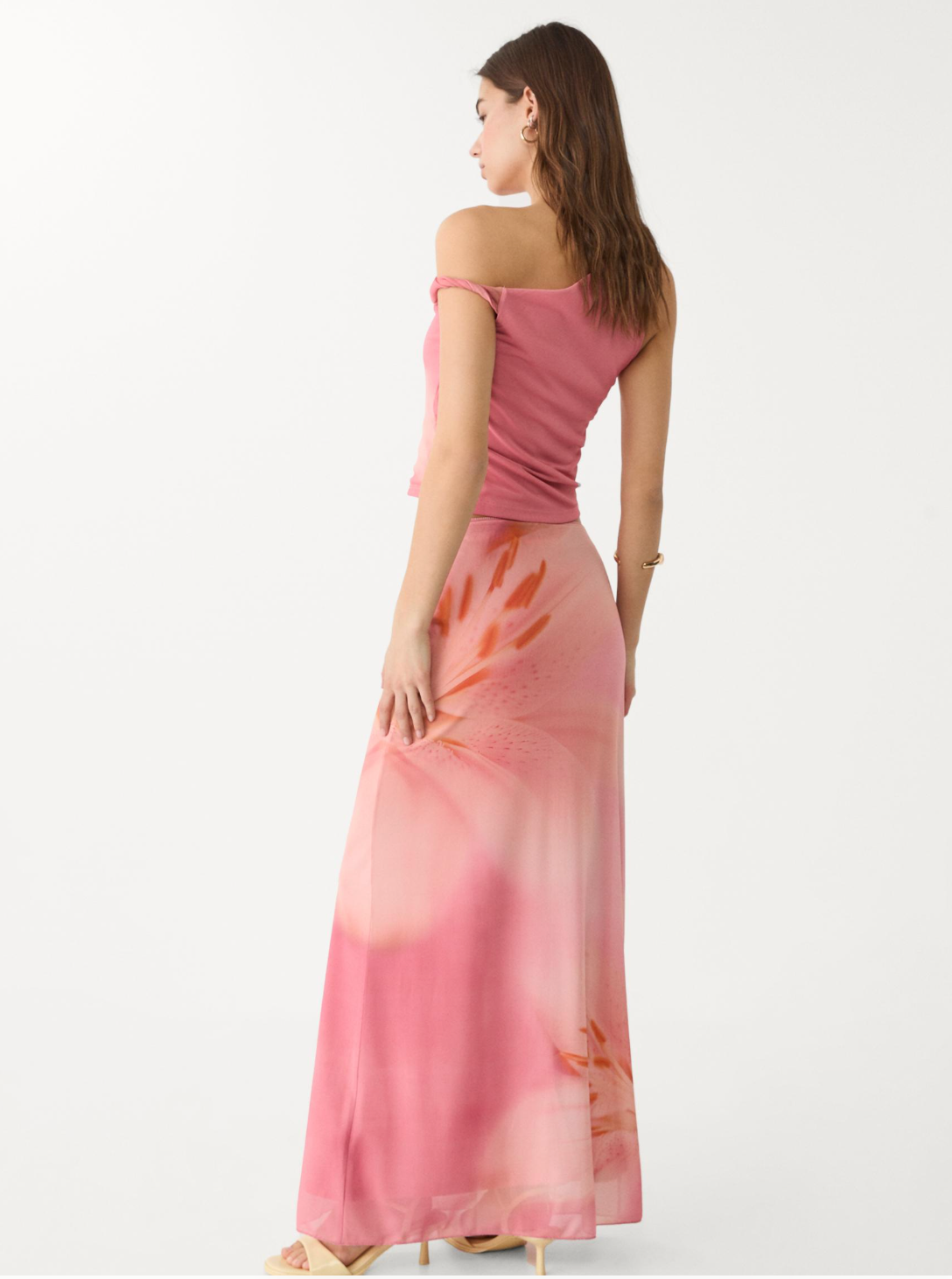 Peach Floral Set